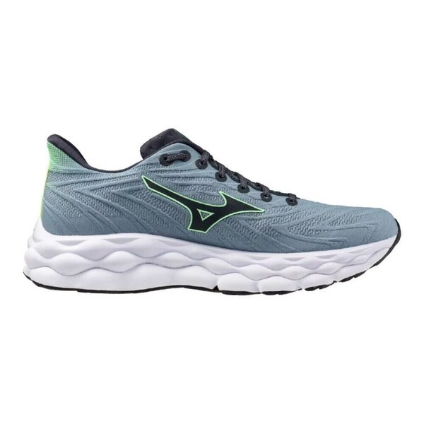 Mizuno Wave Sky 8 男 慢跑鞋 彈力 支撐 緩震 藍灰 綠 [J1GC240251], , large