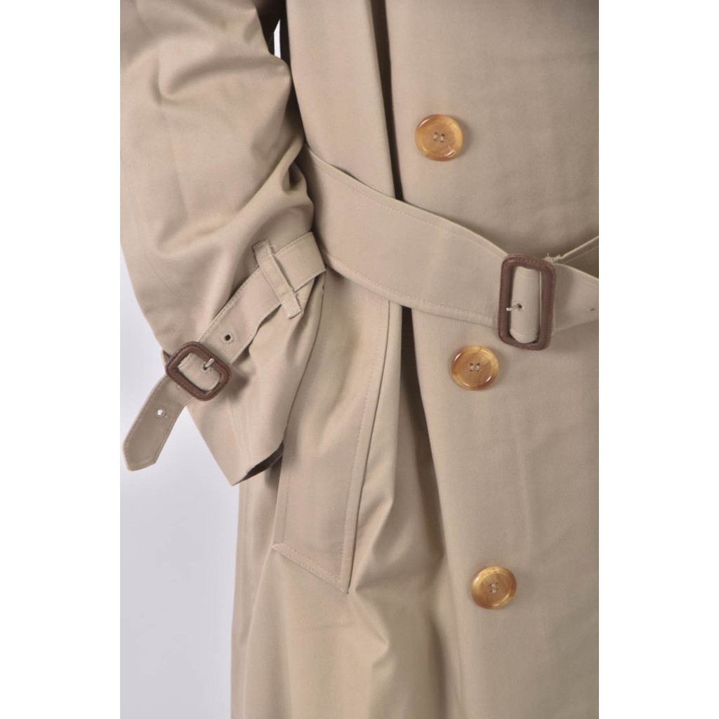 (L) burberry排扣大衣棕色外套二手衣, , large