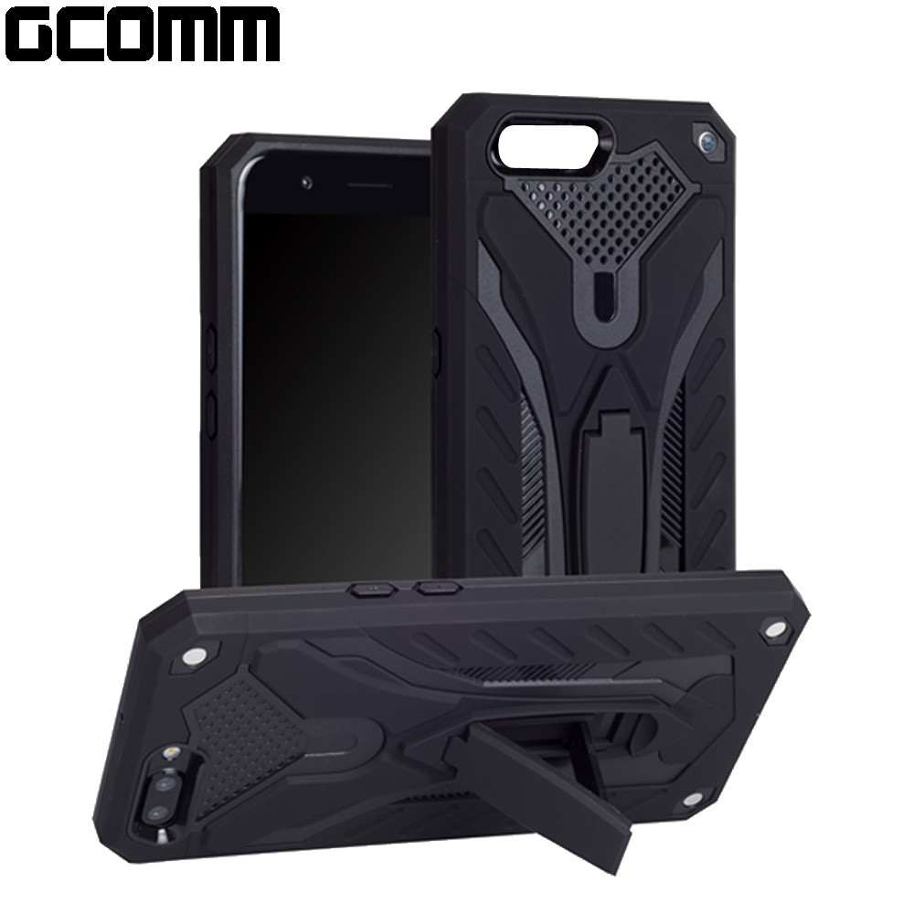 GCOMM OPPO R9s 防摔盔甲保護殼  Solid Armour 黑盔甲, , large