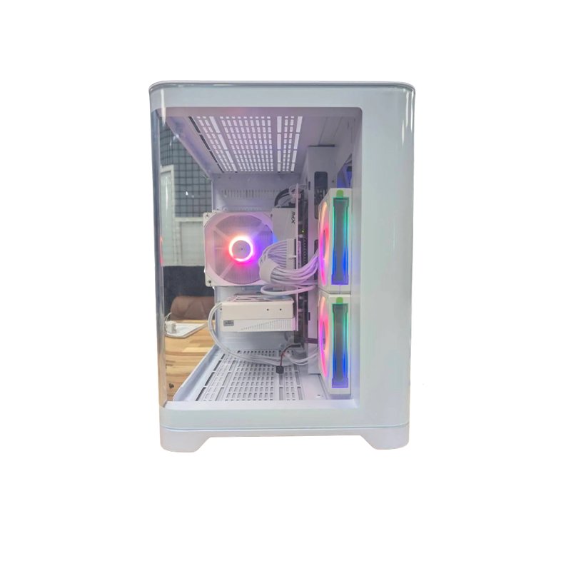 🌊網紅曲面白色爛爛機🌊 | RTX5060 | Intel i5-12400F |(D+1+10+Y) 2025推薦便宜電腦主機❤️每日限量一台❤️, , large