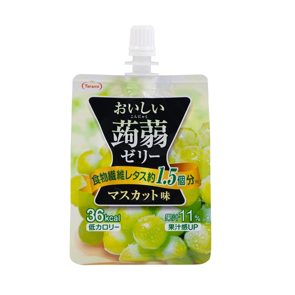 Tarami美味蒟蒻果凍-青葡萄味, , large