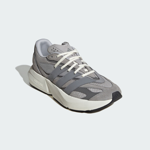 Adidas Lightstride 男女 慢跑鞋 運動鞋 跑鞋 彈力 緩震 灰 白 [IH8607], , large