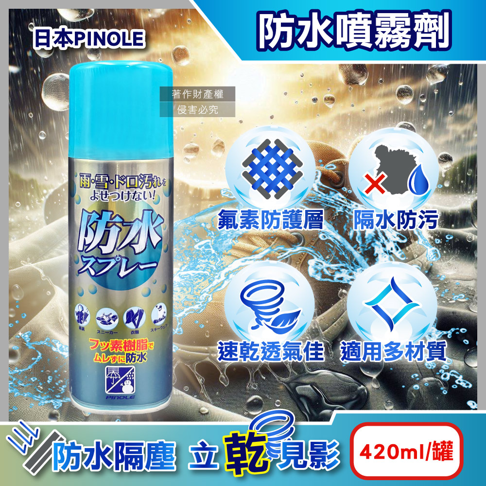 PINOLE Waterproof Spray 420ml, , large