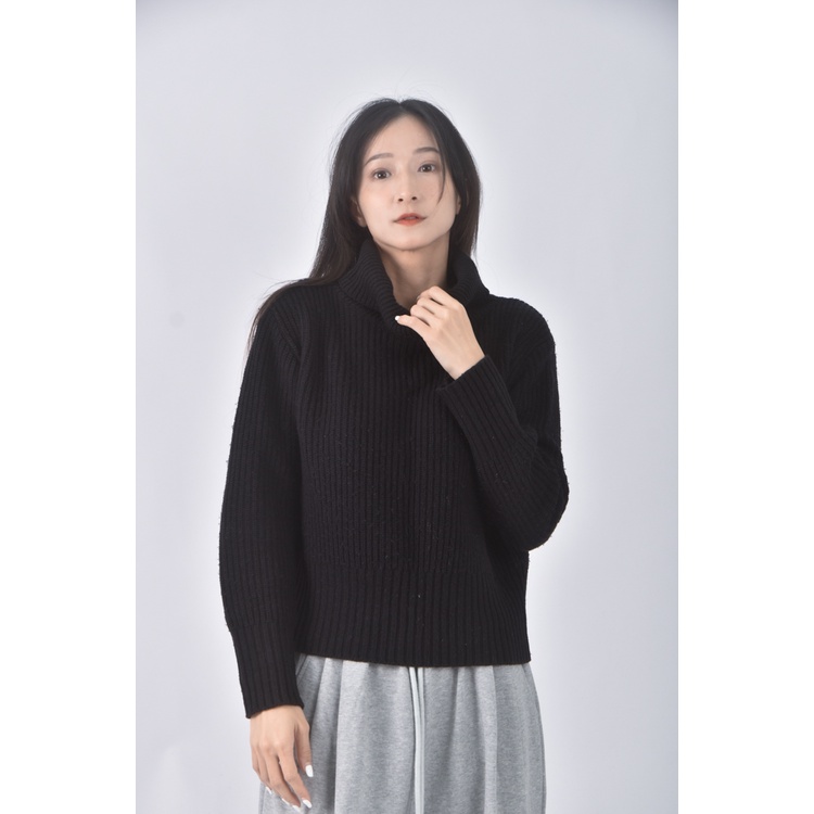 (L) love field質感黑色長袖上衣二手衣, , large