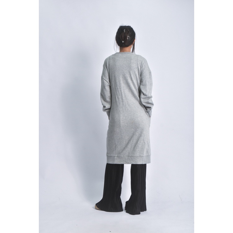 (XL) suitangtang長版排扣灰色外套二手衣, , large