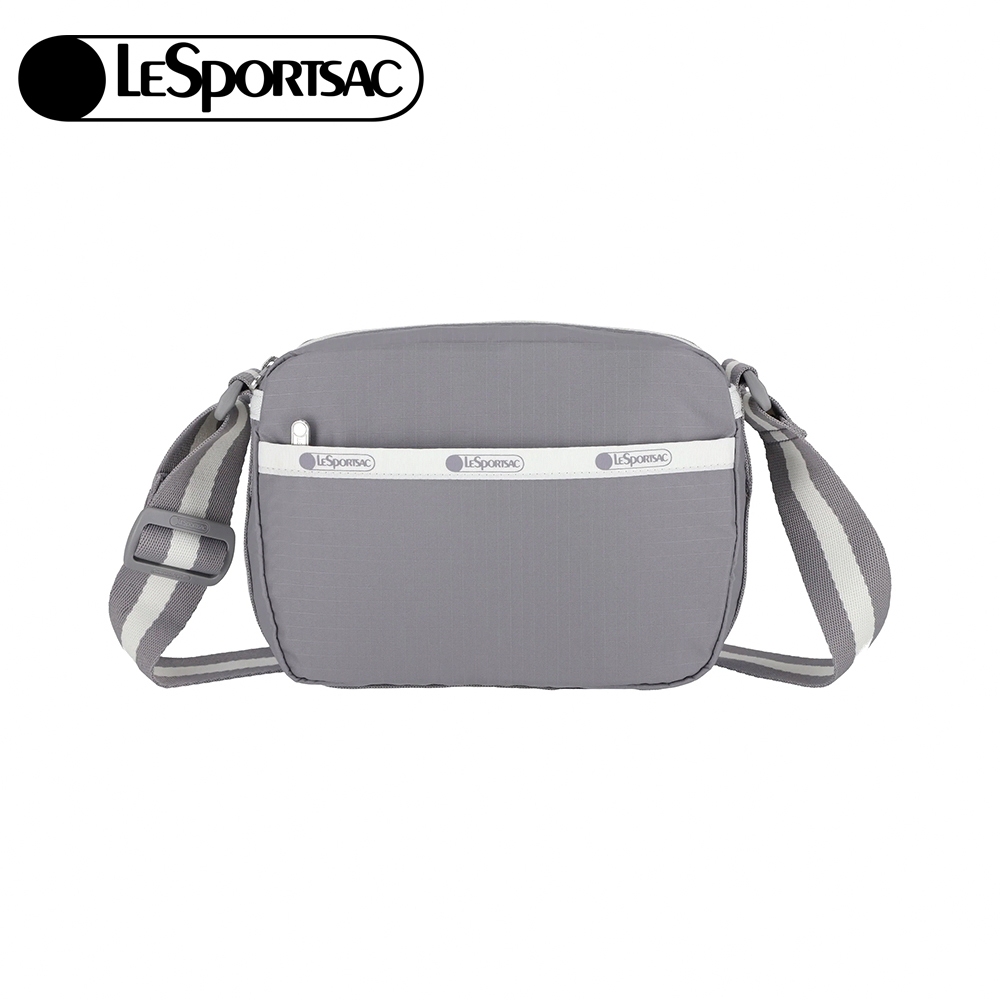 |快速出貨|Lesportsac CAMERA CROSSBODY 相機斜背包 側背包 送禮推薦-滾邊寧靜灰, , large