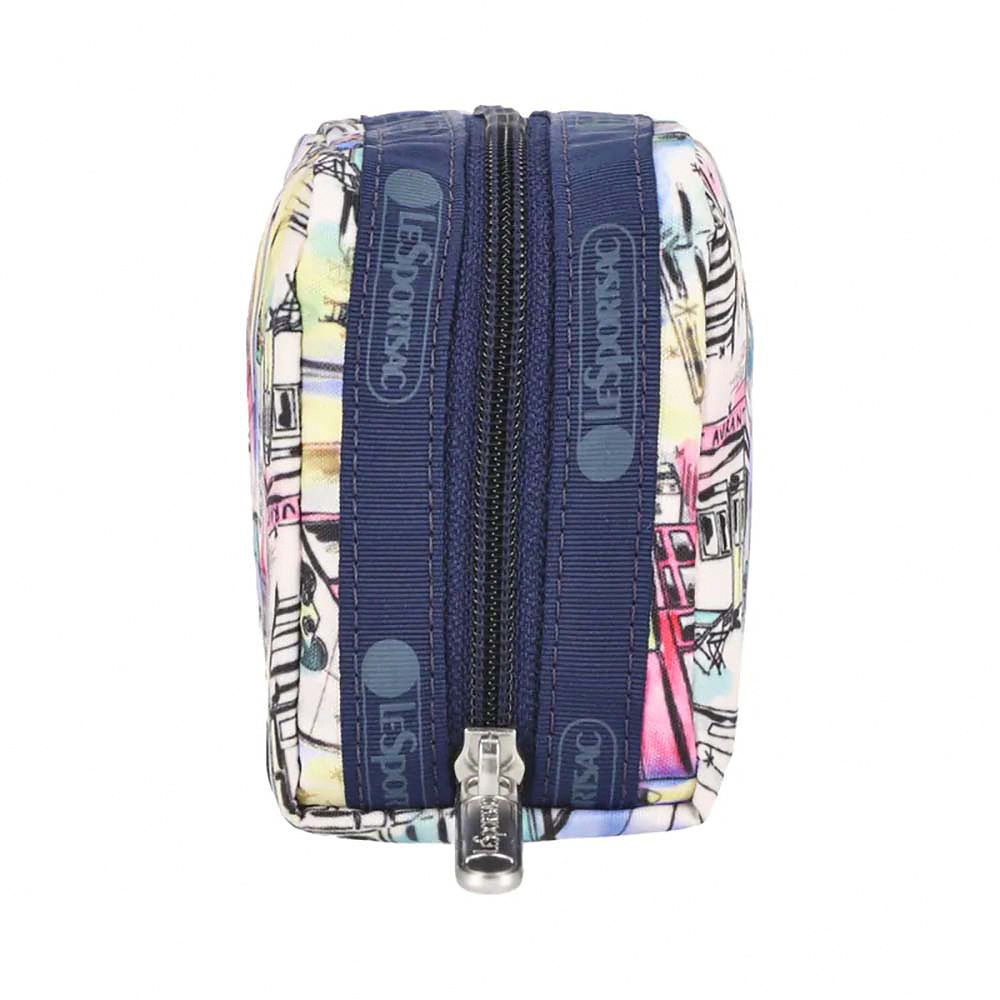 |快速出貨|Lesportsac Rectangular Cosmetic 立體長形收納化妝包/ 冬日紐約街景, , large