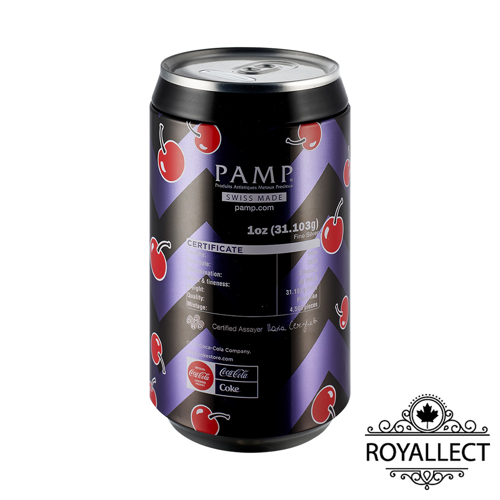 [皇家典藏] 2025紐埃-櫻桃味可口可樂-40週年紀念-1盎司銀幣, , large