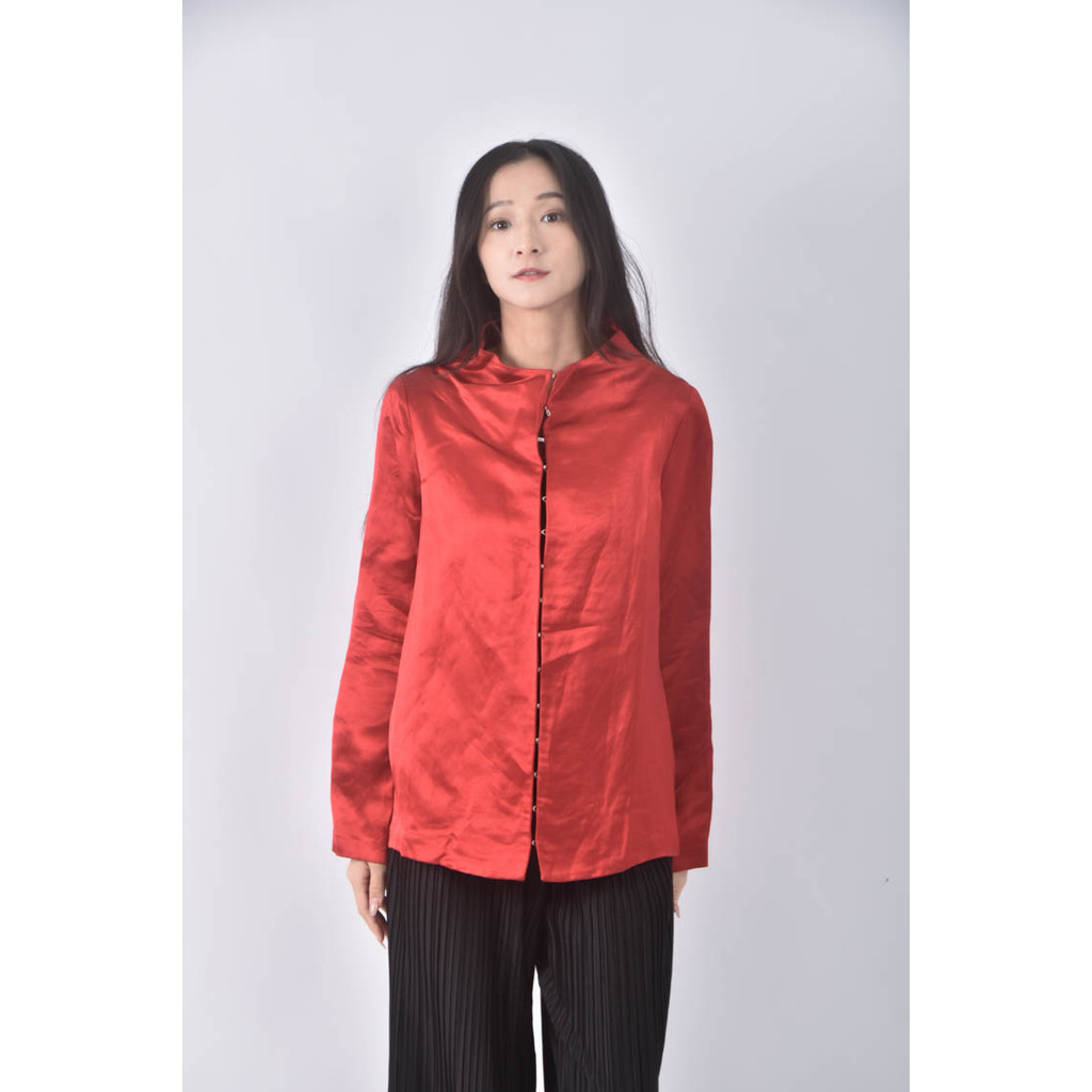 (L) liviana conti中國風紅色外套二手衣
