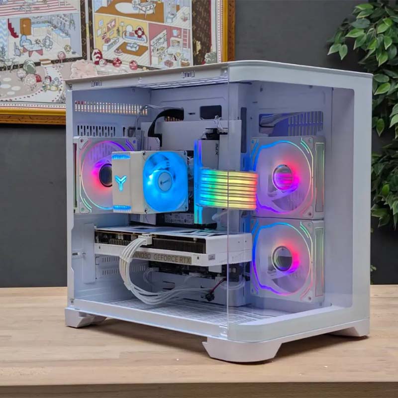 2026推薦便宜電競Ai主機 白⭐i5-14400F+RTX5060⭐5天出貨( B製程 ), , large