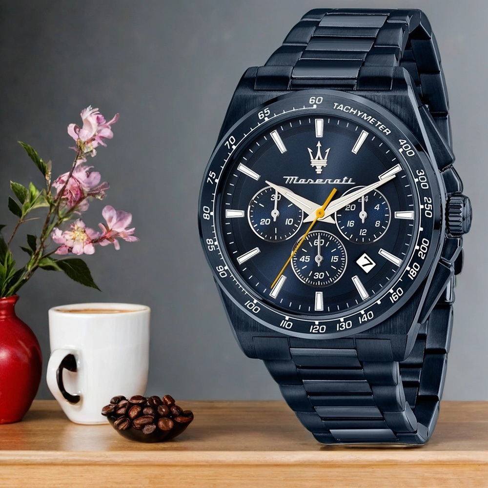 MASERATI 瑪莎拉蒂 Velocità系列 三眼計時手錶 送禮推薦-43mm R8873652008, , large
