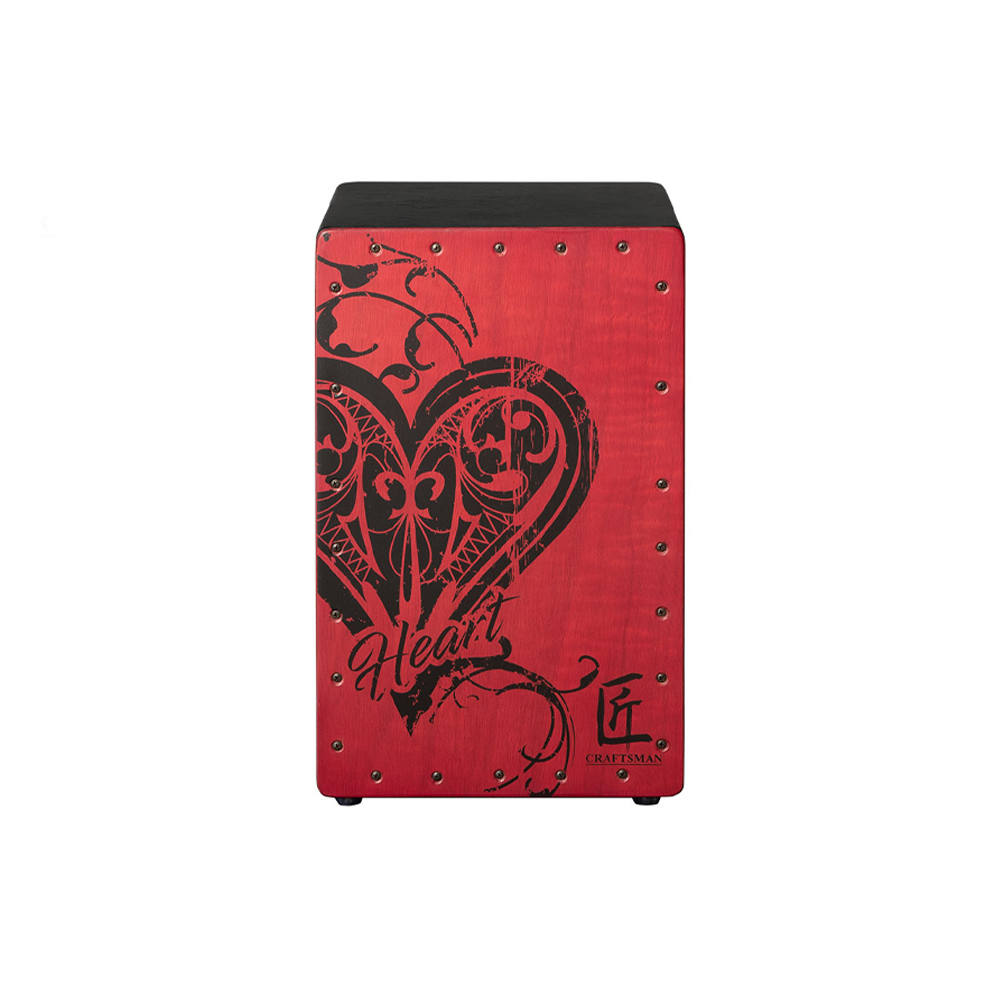 匠 Craftsman C-CJ3H 紅心 黑色鼓身 暗紅面板 木箱鼓, , large