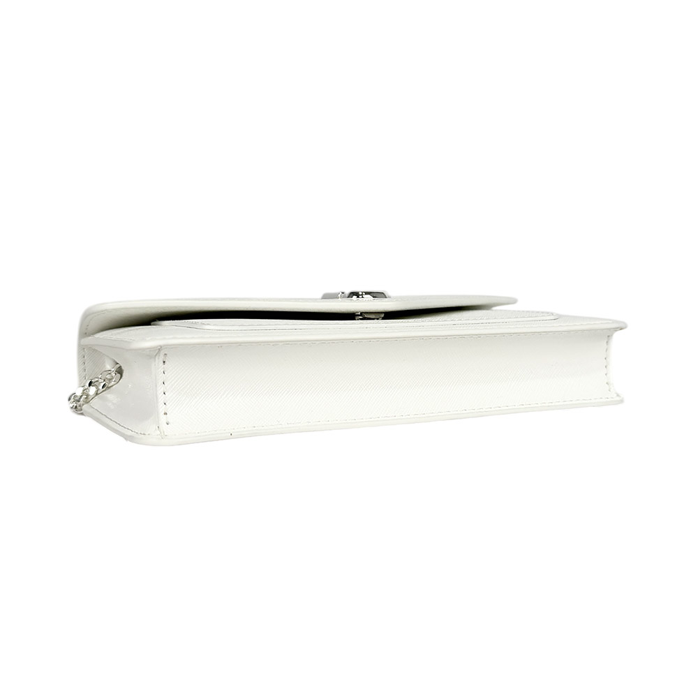 MARC JACOBS The Longshot DTM 防刮皮革信封造型皮夾式鍊包 WOC/白色, , large