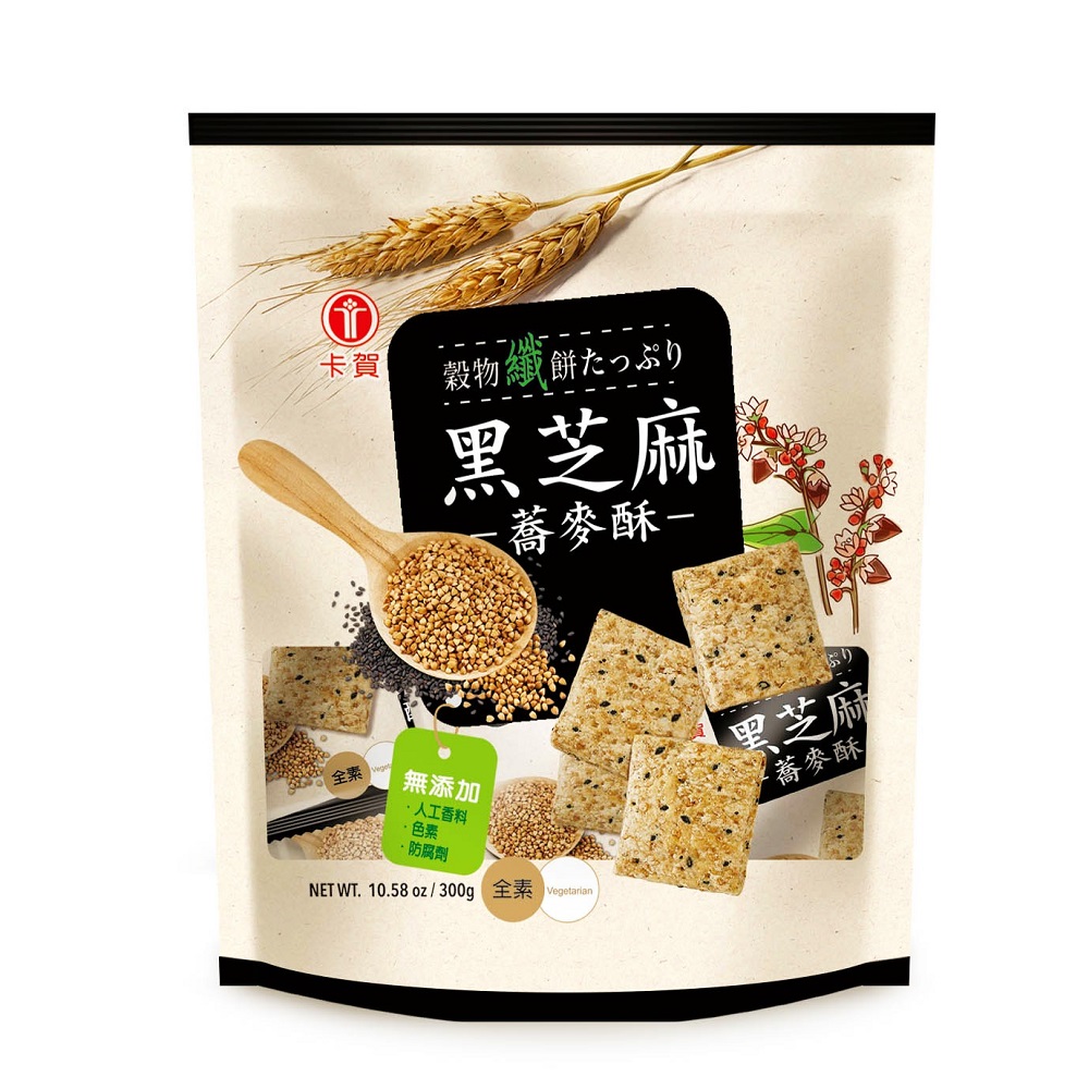 卡賀黑芝麻蕎麥酥, , large