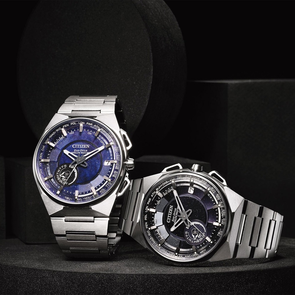 CITIZEN 星辰 限量週年紀念款 超級鈦GPS衛星對時手錶-星際黑 禮物 CC3097-52E, , large