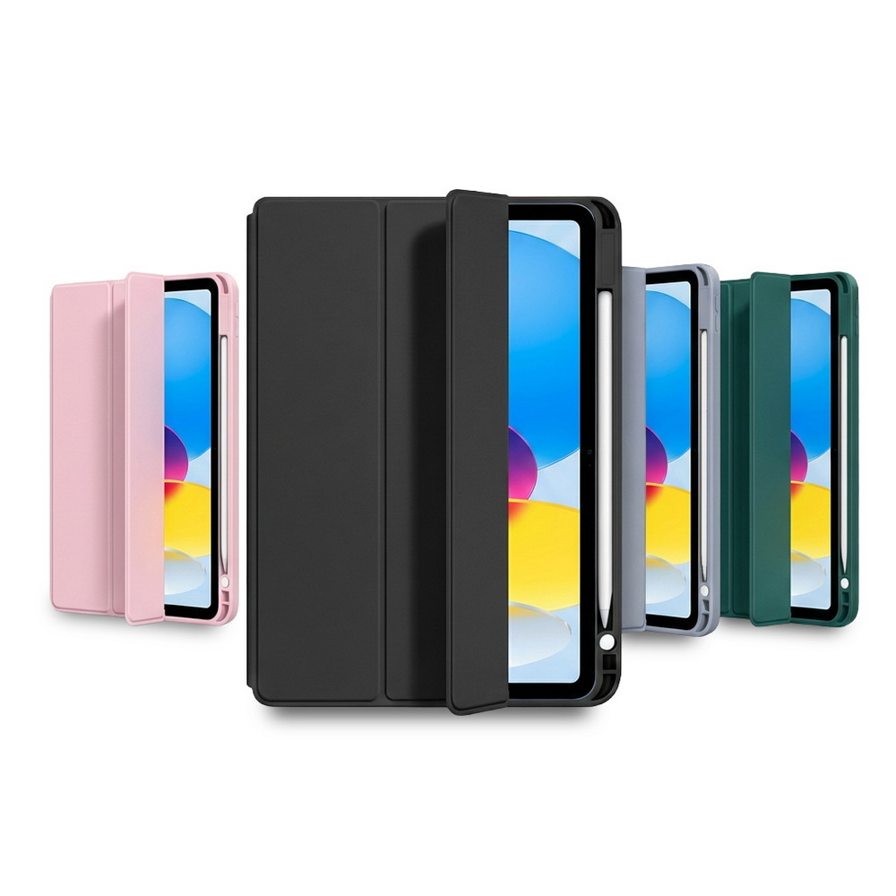 【LR165三折流光片羽】Apple iPad A16 11吋平板皮套(適用iPad 10代 10.9吋)(內置筆槽), , large