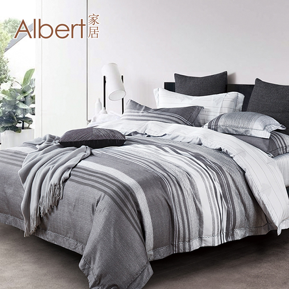 Albert家居《幻影》天絲萊賽爾纖維床包兩用被組-單人3.5尺(吸濕排汗/40支200織), , large