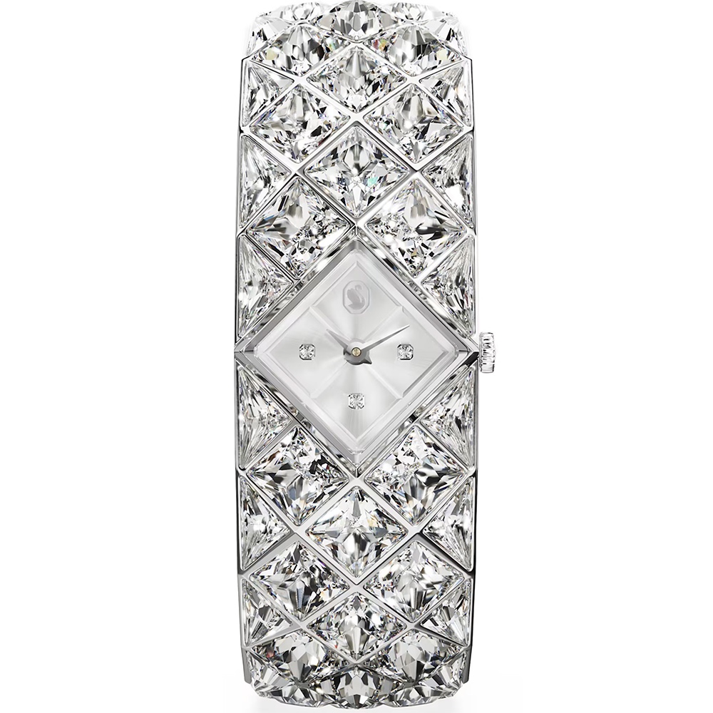 SWAROVSKI 施華洛世奇 Curiosa Bangle 奢華水晶手鐲手錶 女錶-20mm(5724515), , large