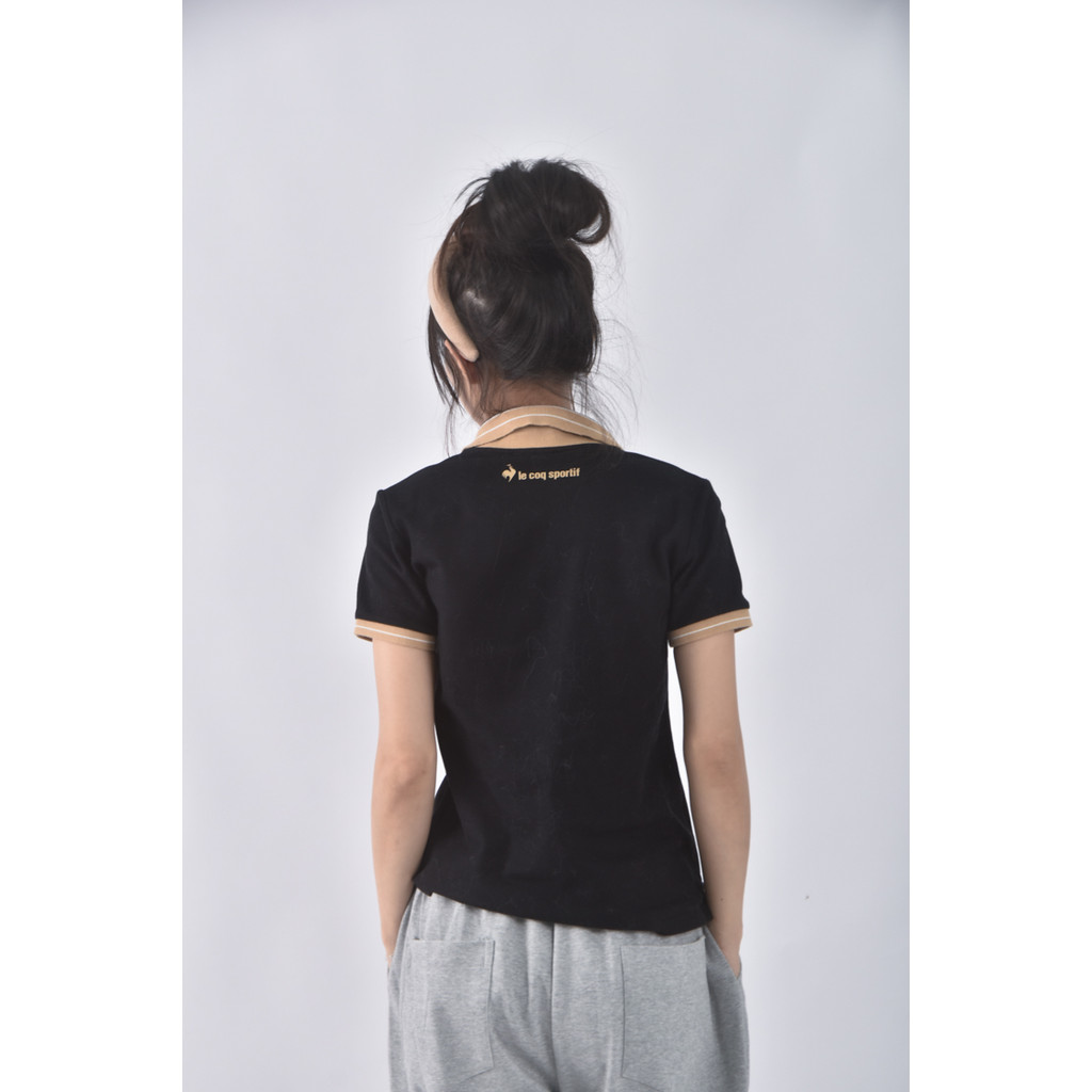 (S) le coq sportif棉質黑色短袖上衣二手衣, , large