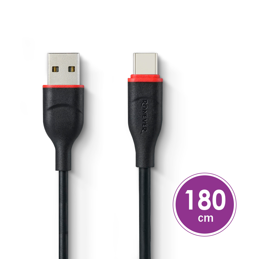 [RONEVER] Type-C TPE充電傳輸線 VPC161 180CM, , large