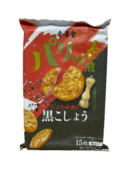 金吾堂三種黑胡椒醬油味仙貝, , large