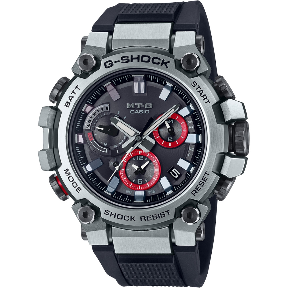 CASIO 卡西歐 MT-G 碳纖維核心 太陽能藍芽電波手錶 MTG-B3000-1A