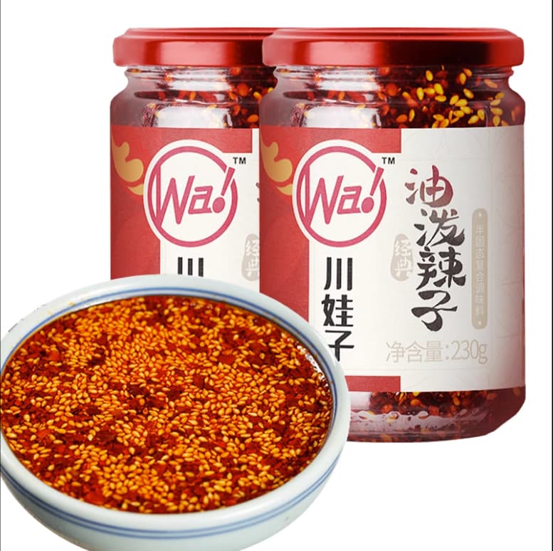 川娃子油潑辣子玻璃瓶裝230g, , large