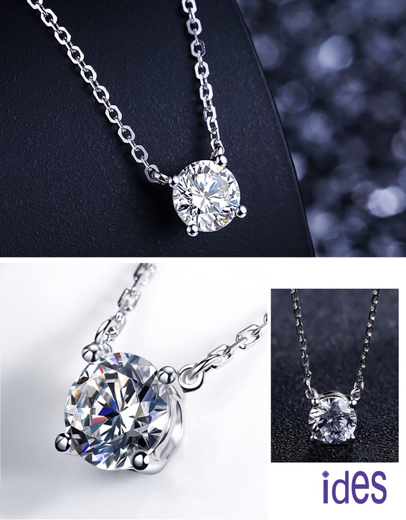 [ides愛蒂思] 情人送禮 特價GIA證50分D/VS2八心八箭極優3VG車工鑽石項鍊/四爪2選1（限2件）, , large