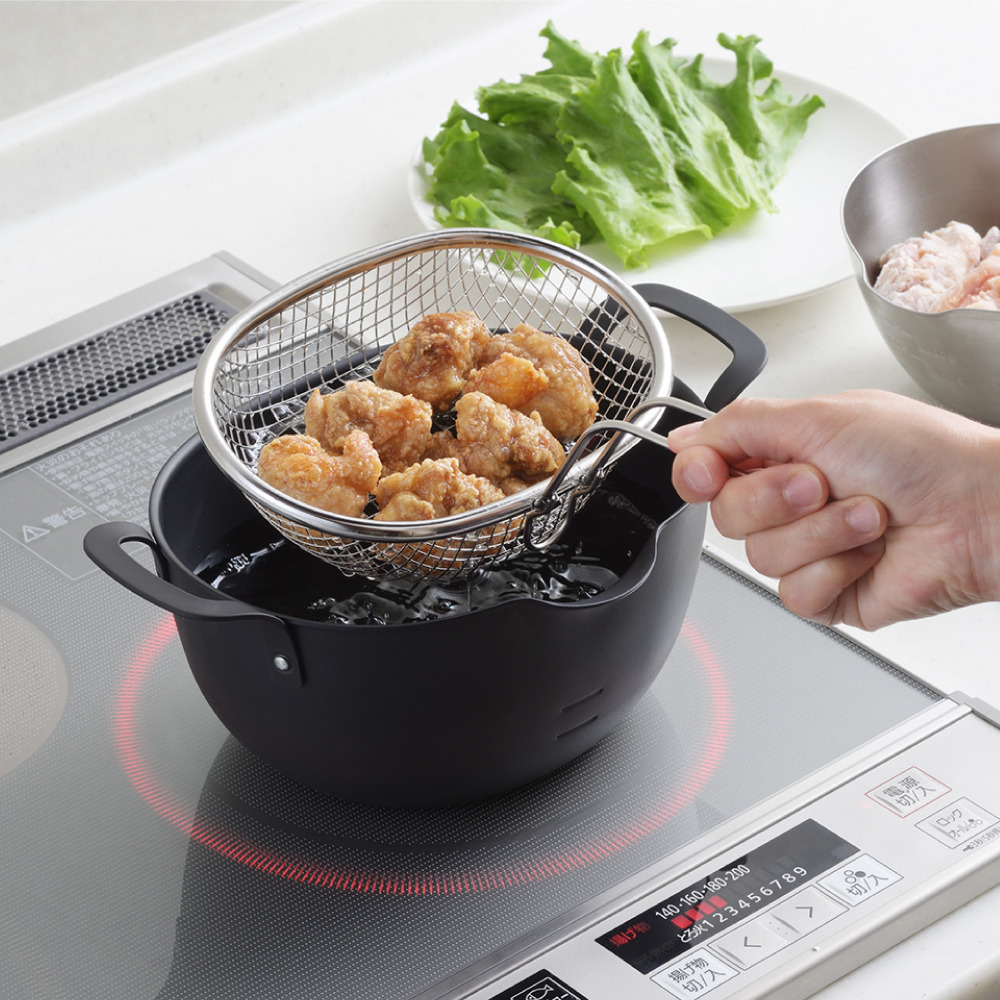 【YOSHIKAWA吉川】aikata日本不鏽鋼炸物籃(限定PD3023油炸鍋專用) PD3028 日本製, , large