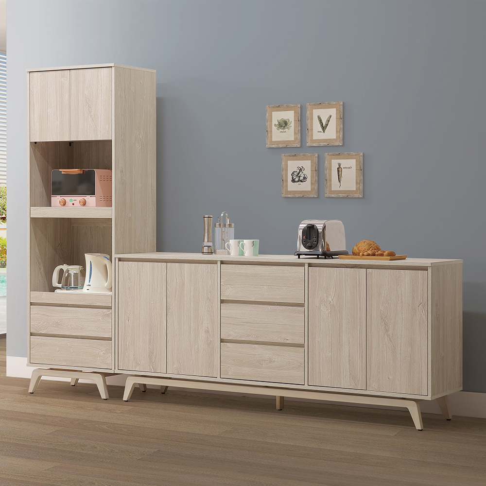 【唯熙傢俱】喬安楓木色6尺餐櫃, , large