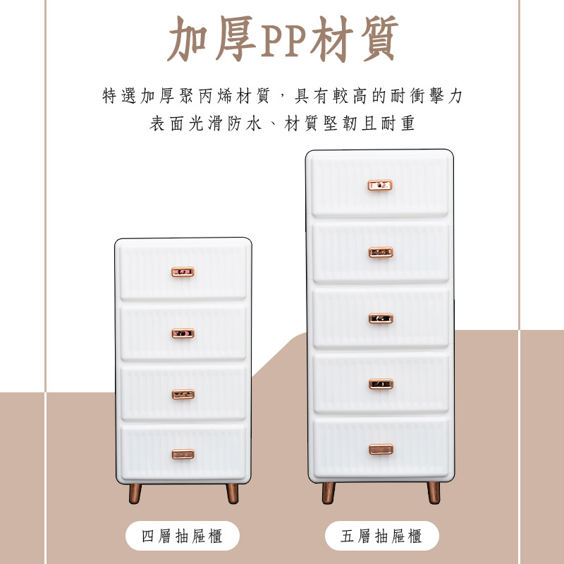 【Y HOUSE】直紋收納箱  收納抽屜 衣物收納 置物櫃 塑膠收納櫃-四層, , large