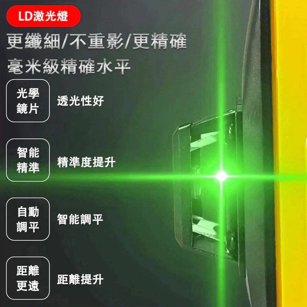Portable 16-line laser level - Deluxe Edition (2 batteries + 1 charger), , large