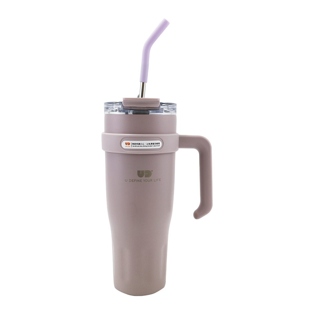 304不鏽鋼手把夠飲杯-1200ml-灰紫-1支, , large