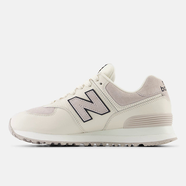 Kixpress-New Balance 女 休閒鞋 運動 經典 復古 B楦 NB 574 緩震 麂皮 百搭 米杏 [WL574GB2], , large