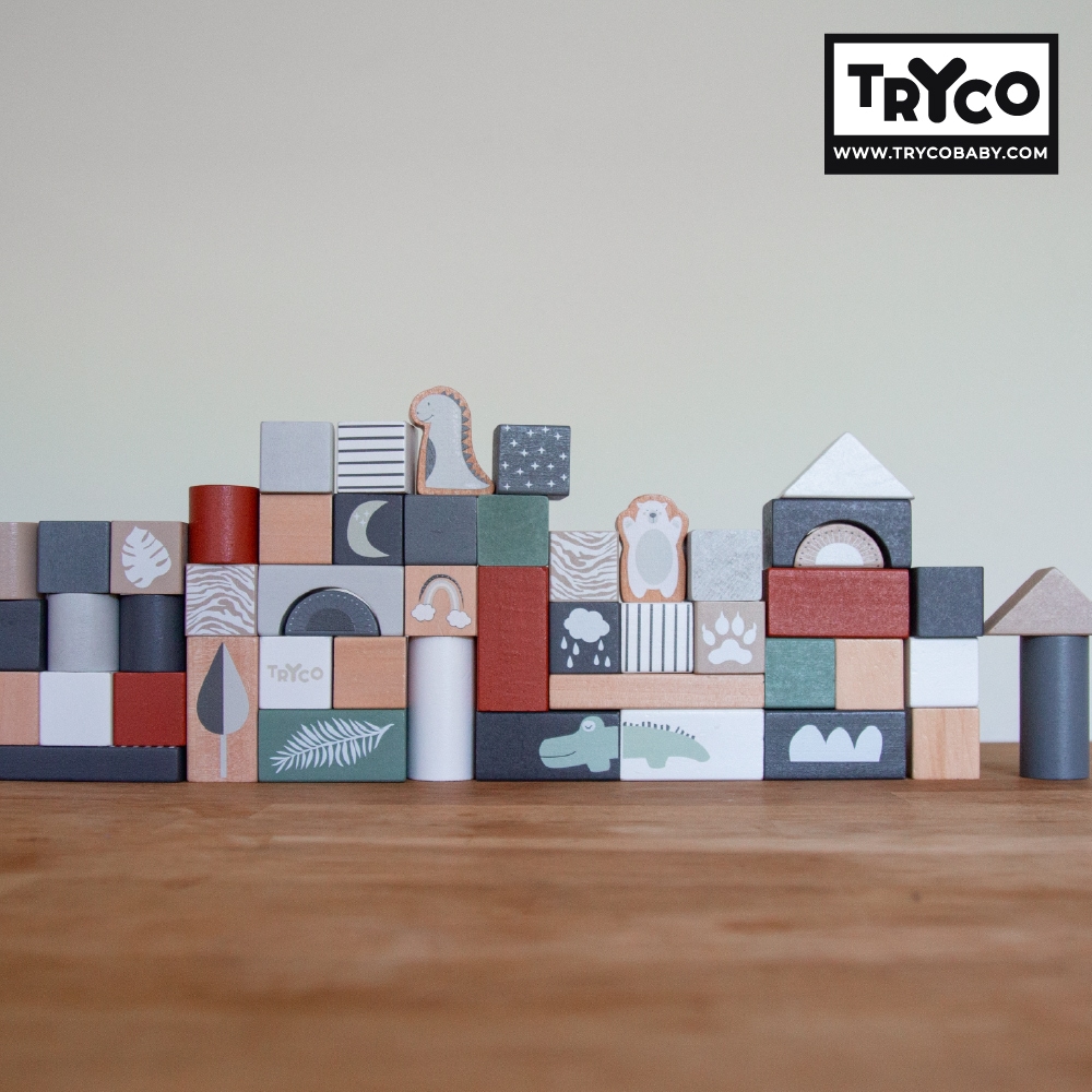 【Tryco】木質積木組_動物派對, , large