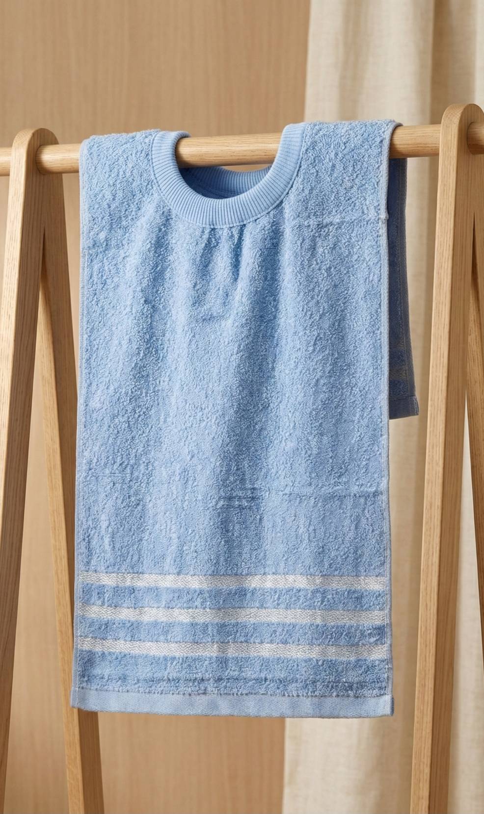 [凱美棉業] 4入組  MIT台灣製 厚實純棉透氣成人圍兜/口水巾 精緻帶緞素色款