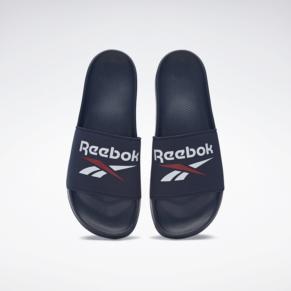 REEBOK FULGERE SLIDE 拖鞋 雨天拖鞋 涼拖鞋 舒適 深藍 100039176 23FW 【樂買網】, , large