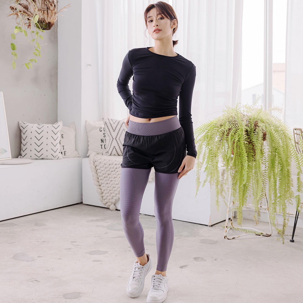 【Cheau Chi 】Graphene Yoga Pants Leggings - Far-Infrared, Shaping, High Stretch, Made in Taiwan, , large