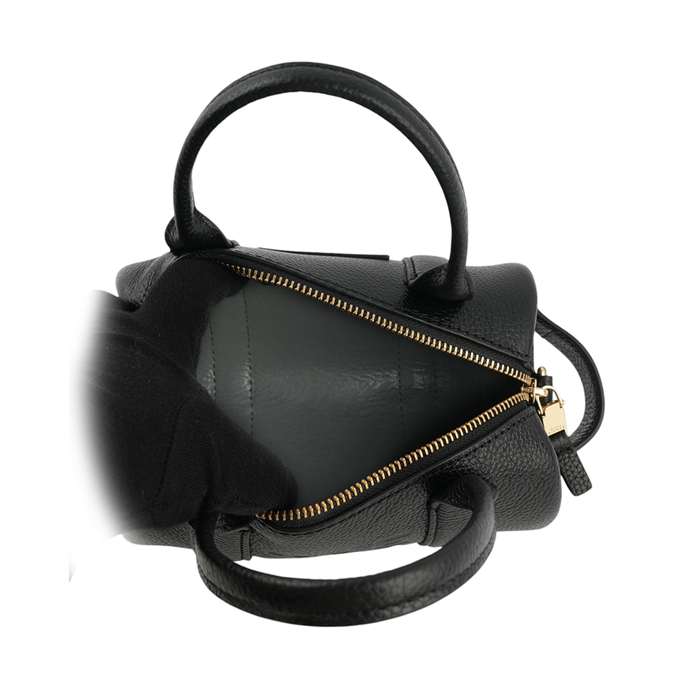 MARC JACOBS 粒面皮革迷你波士頓二用包/黑色, , large