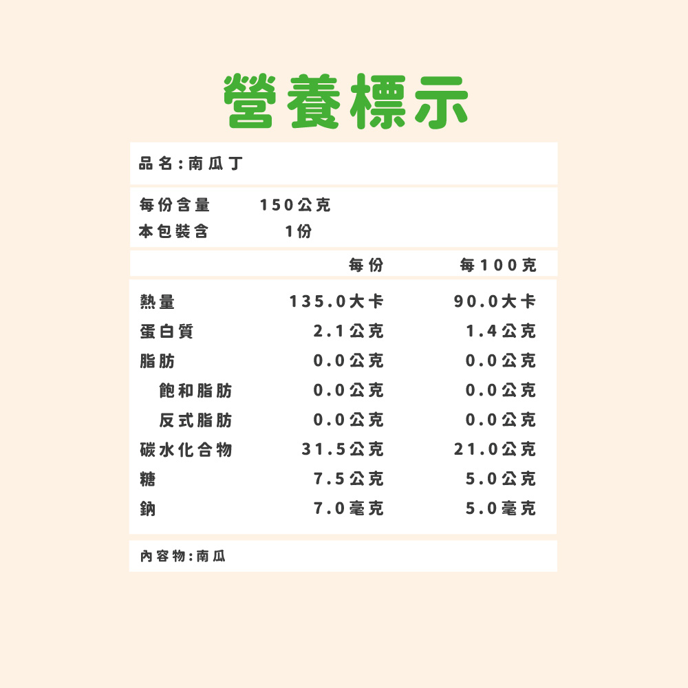 南瓜丁, , large