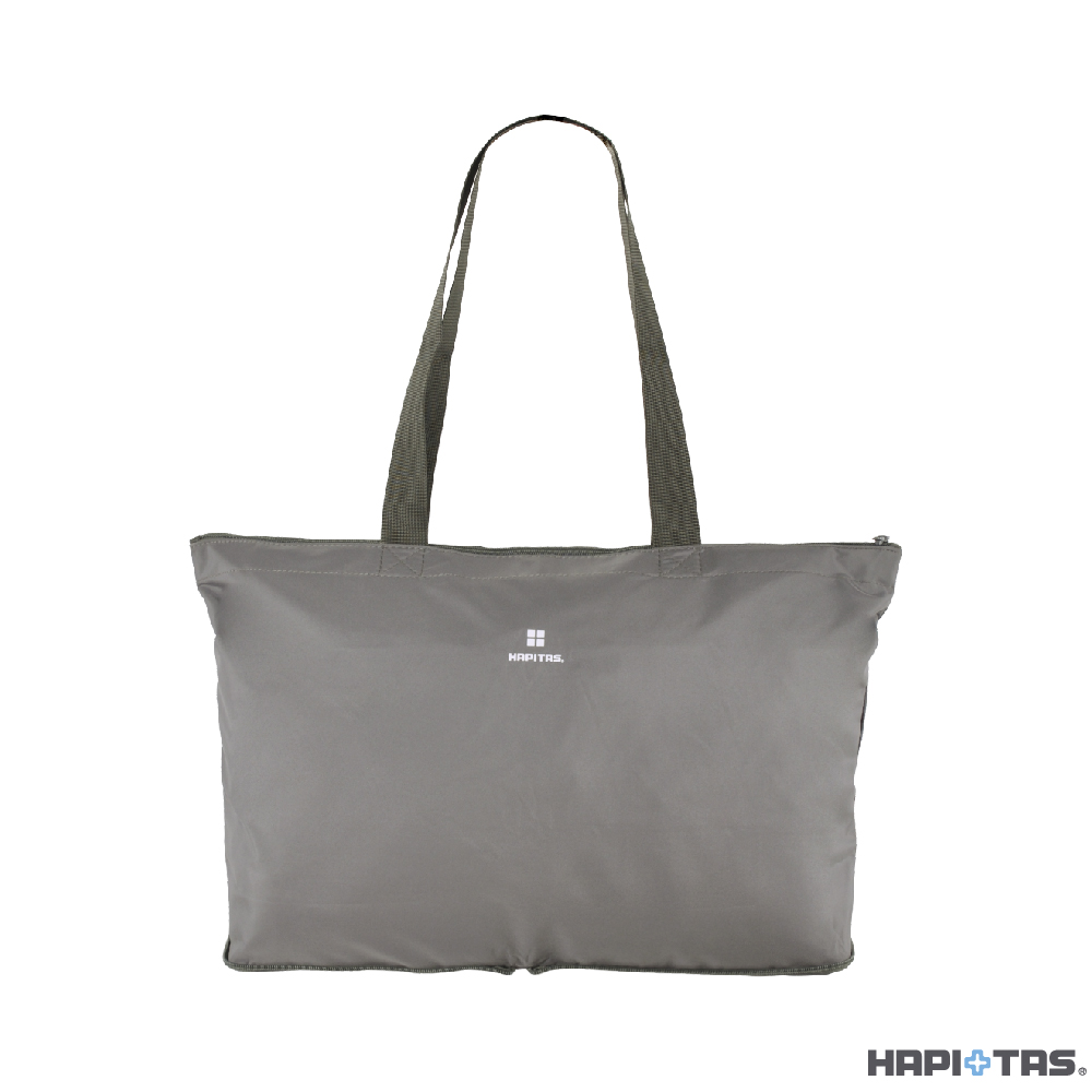 HAPI+TAS H0001 摺疊肩背包-莫蘭迪灰, , large