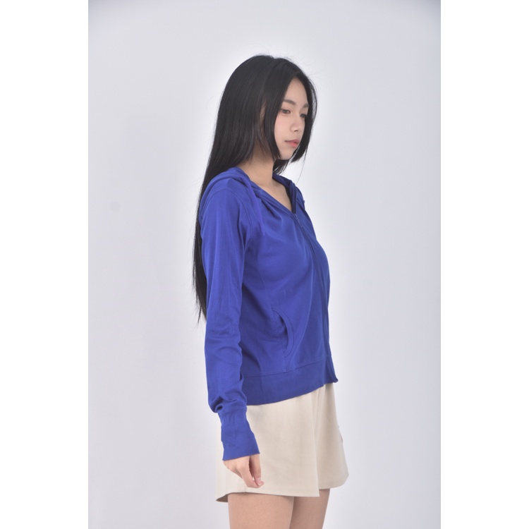 (S) lativ質感棉質連帽藍色外套二手衣, , large