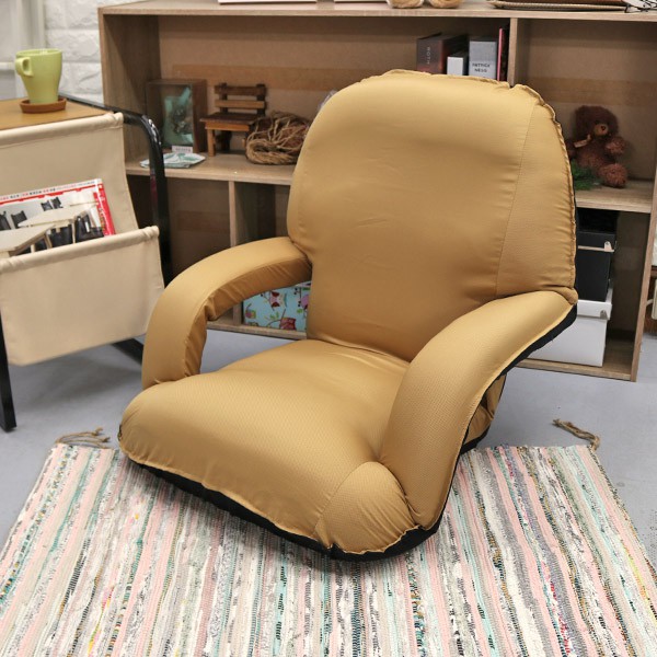 Comfortable with stylish texture  armrests Japanese room chair, , large