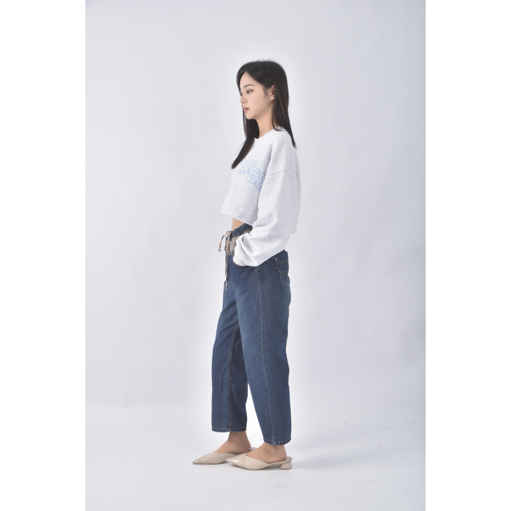 (2XL) luz丹寧牛仔藍色長褲二手衣, , large