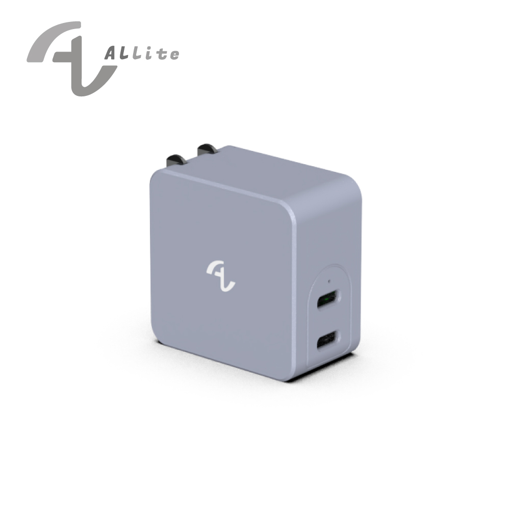 [萬摩科技]Allite GaN 氮化鎵雙口 USB-C 快充充電器｜紫薯芋泥, , large