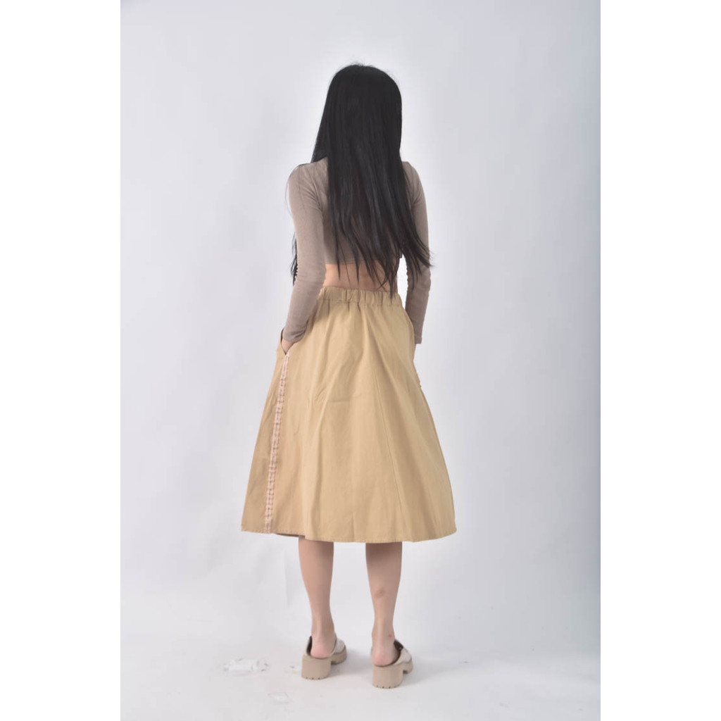 (L) repipi armario棉質純棉杏色長裙二手衣, , large
