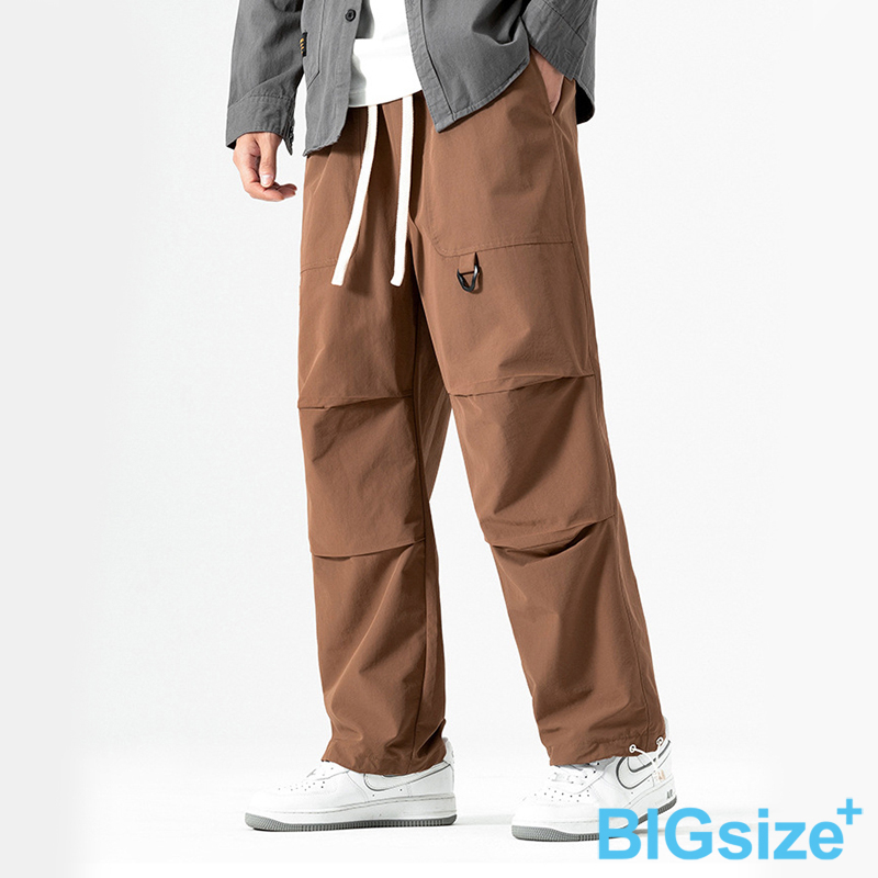 大尺碼-潮流墬感工裝褲-黑/棕/軍綠-0204172, , large