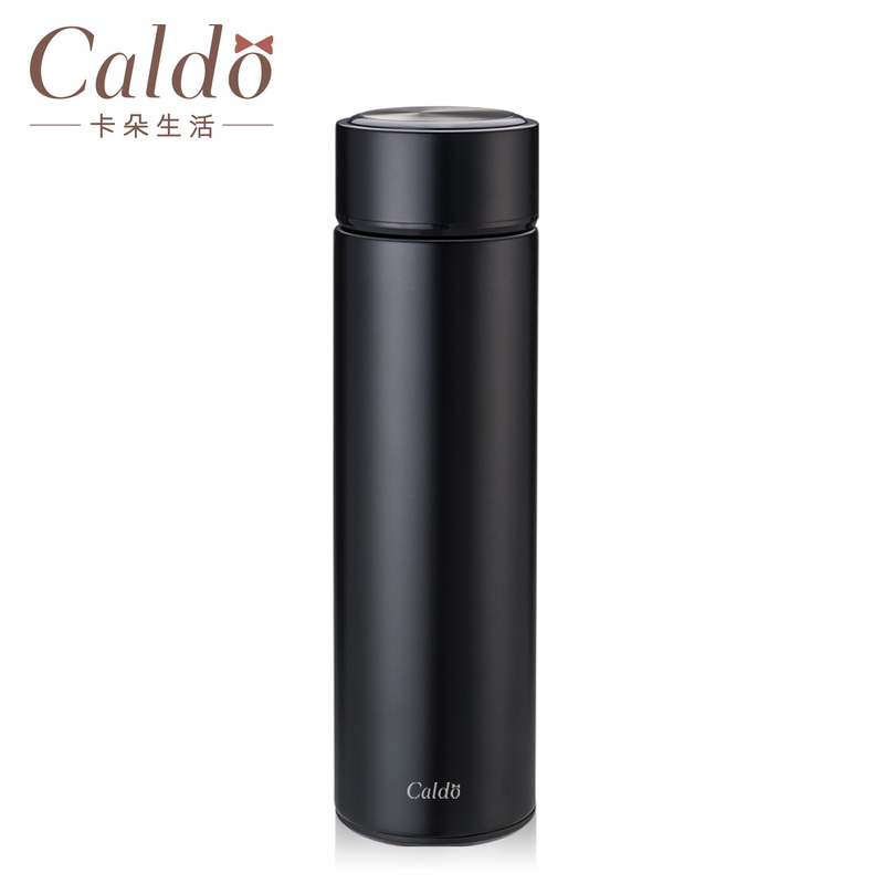 Caldo Minimalism Stainless Steel Bottle 500ml - FM006 - Black, , large