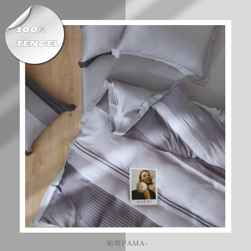 100% Tencel Double Bed Set, , large