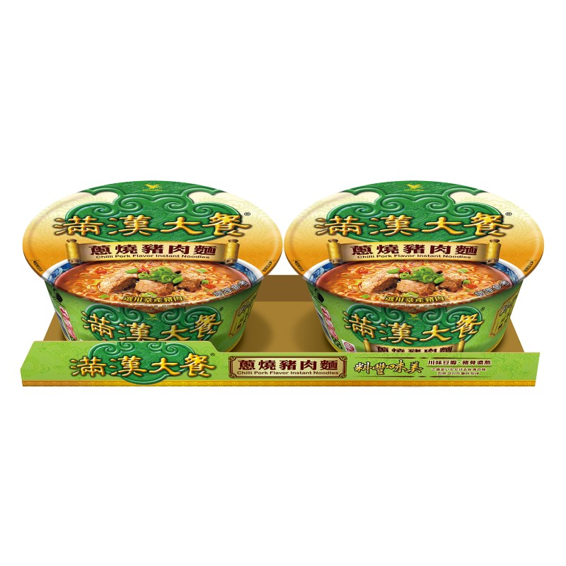 滿漢大餐蔥燒豬肉麵(大碗)193g, , large